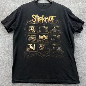 Slipknot Band T Shirt Mens XL Graphic Tee‎ Black Heavy Metal Rock Tour Merch